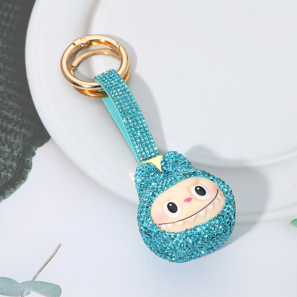 Labubu Rhinestone Keychain