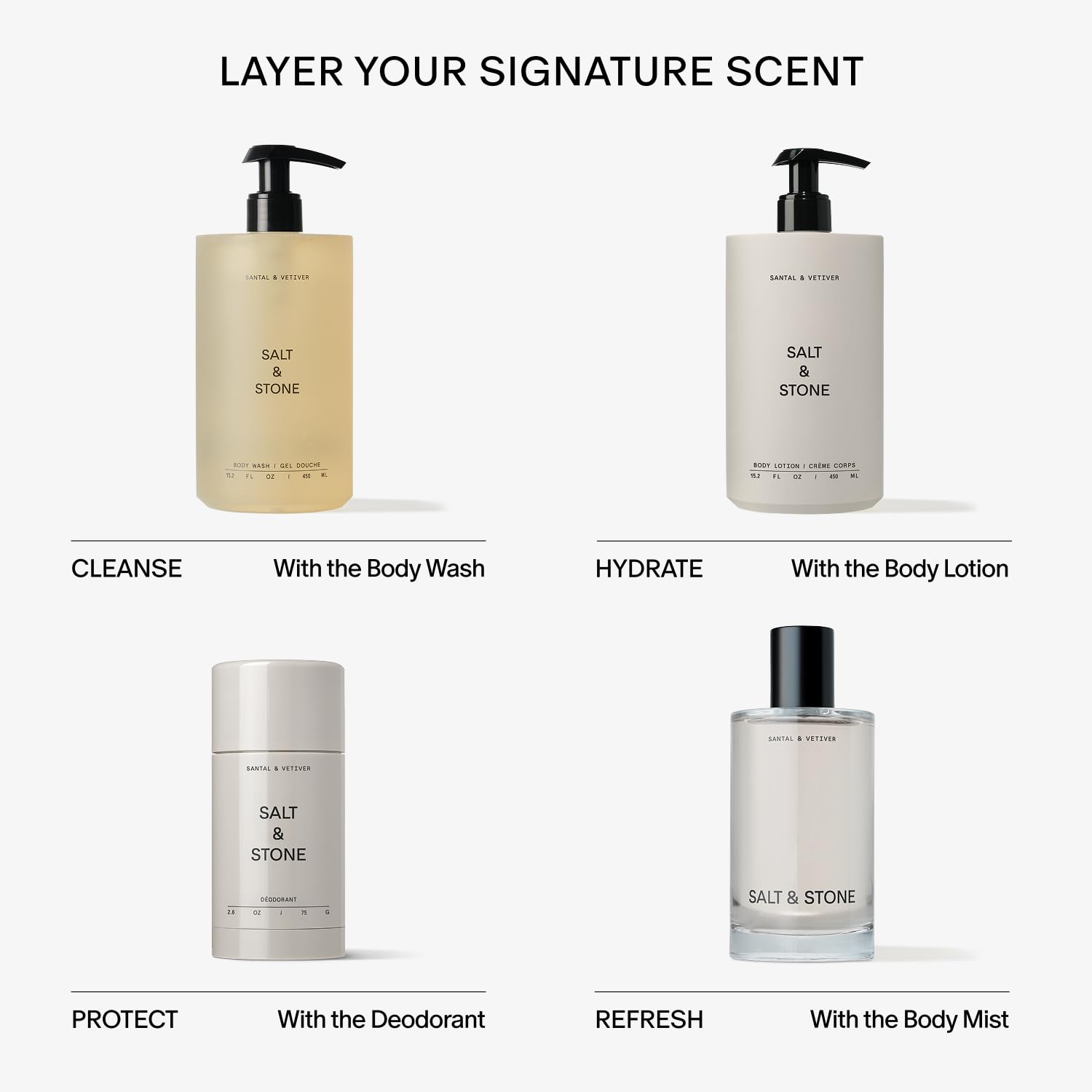 Salt & Stone Body Mist – Santal & Vetiver | Hair & Body Spray for Teens & Tweens | Clean, Vegan, Beachy Scent | Perfect Christmas Gift for Girls - Bugs 'n' Noodles