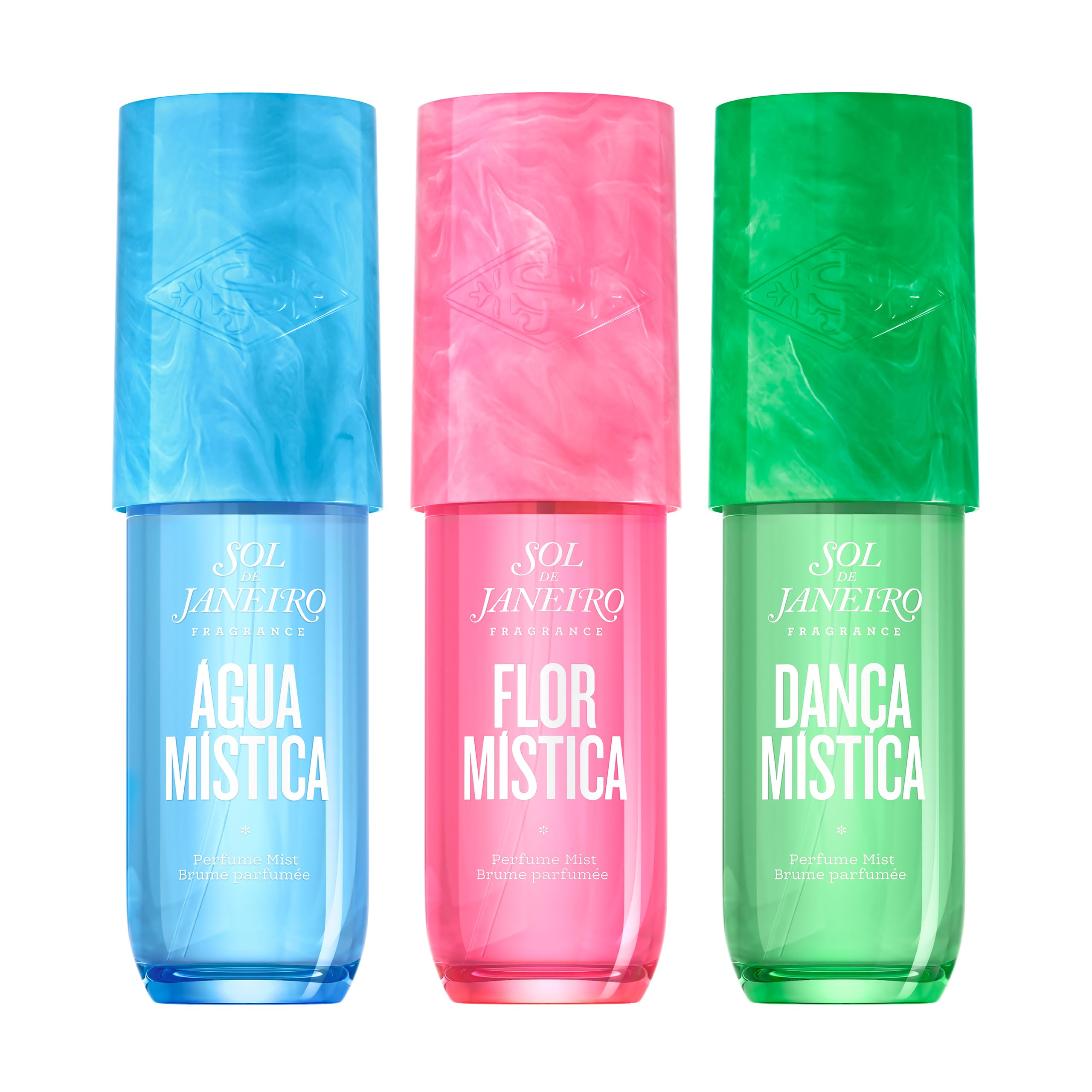 Sol de Janeiro Limited Edition Perfume Mist Travel Size Bundle | 3-Piece Mini Body Mist Set – Água Mística, Flor Mística & Dança Mística | Perfect Christmas Gift for Teens & Tweens - Bugs 'n' Noodles