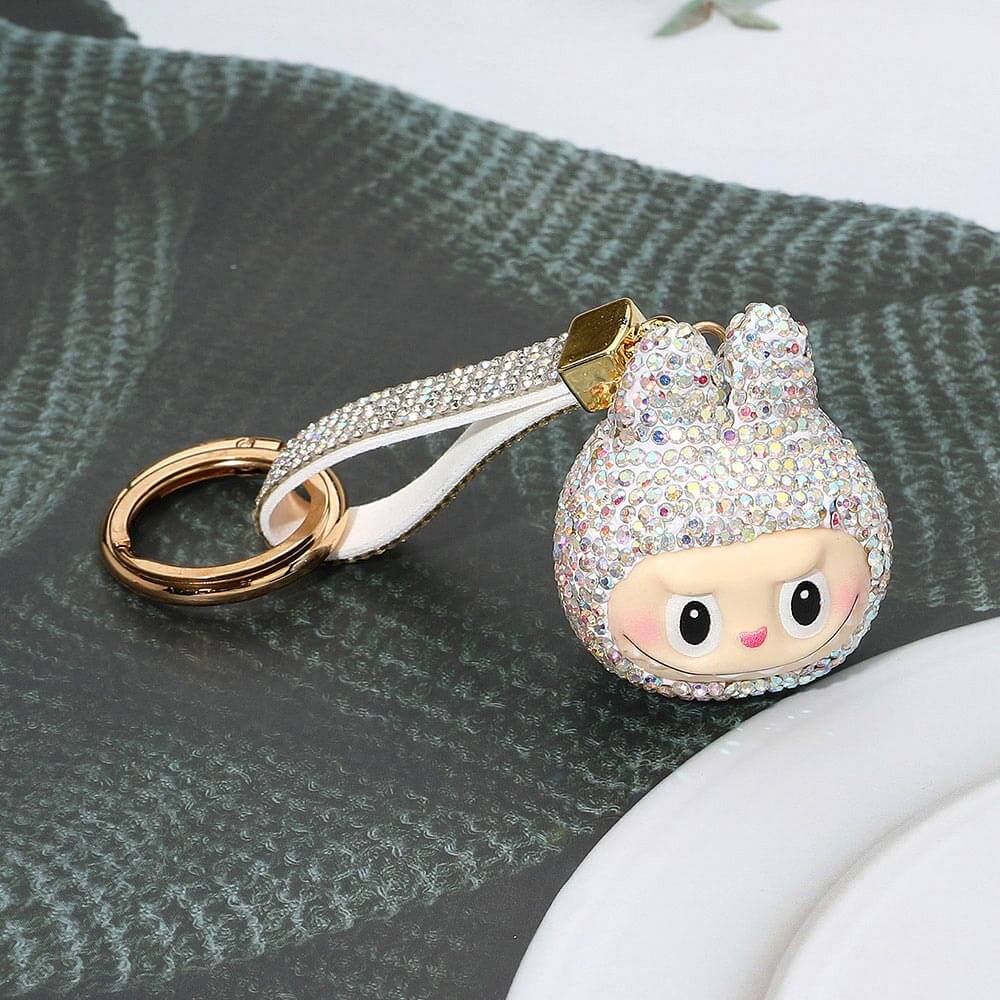 Labubu Rhinestone Keychain