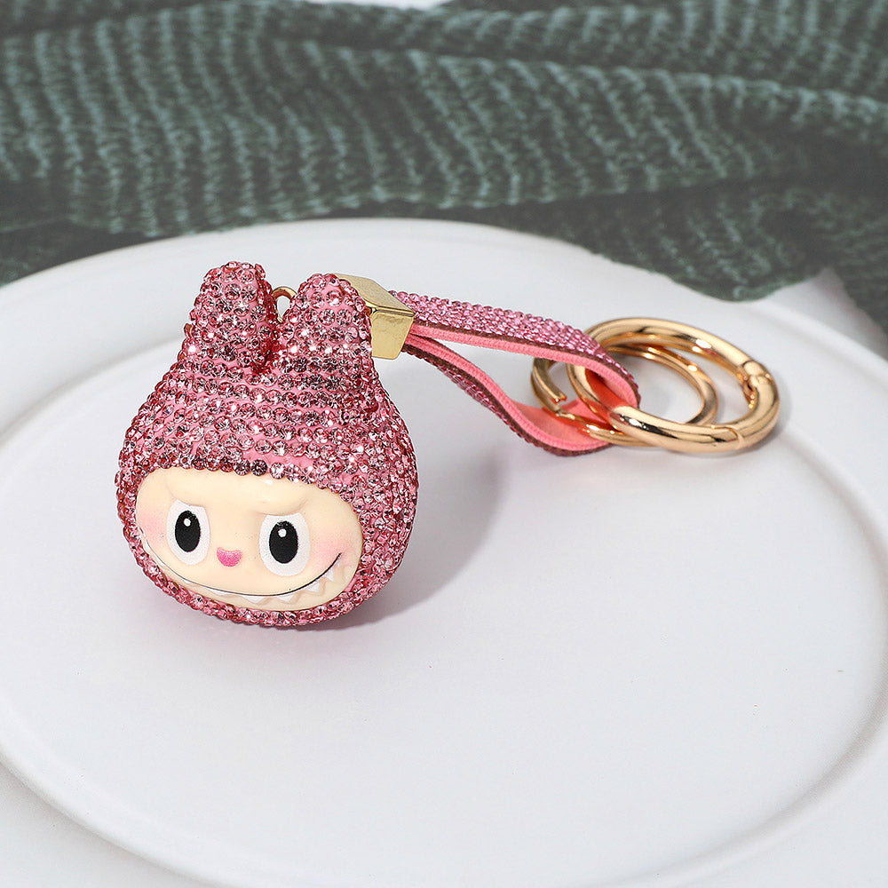 Labubu Rhinestone Keychain